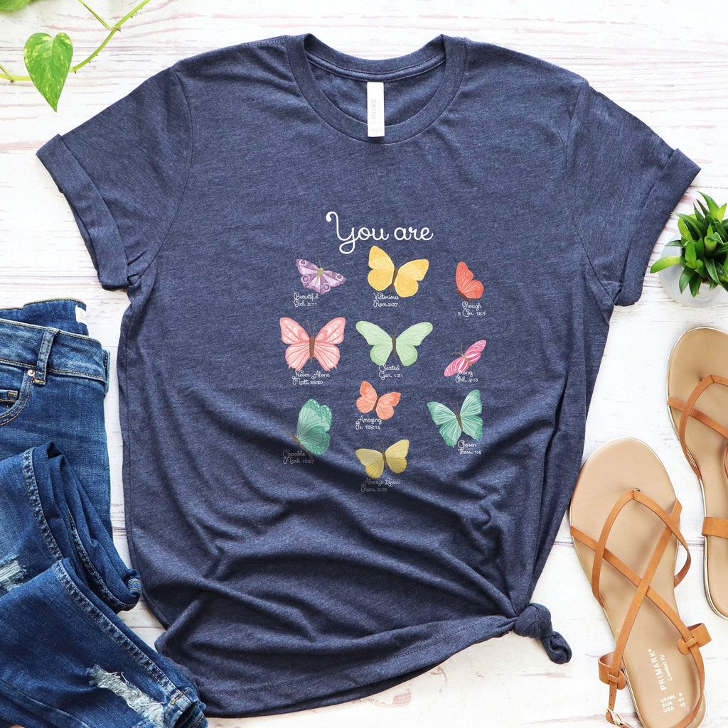 Butterfly Bible Verse Shirt | Religious Gifts For Women, Religious Gift, Christian Sweatshirt, Scripture Quotes, Pray Sweatshirt