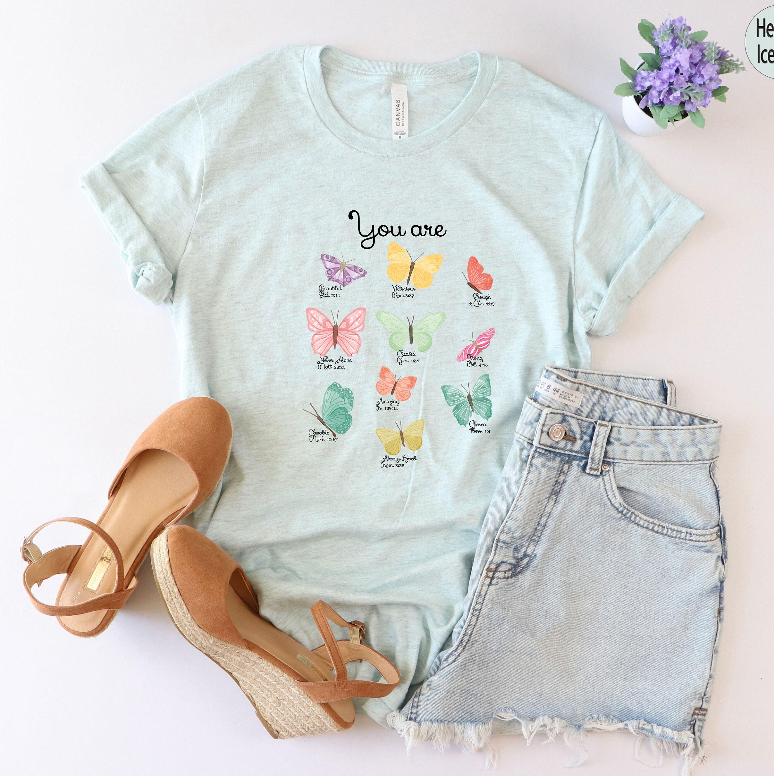 Butterfly Bible Verse Shirt | Religious Gifts For Women, Religious Gift, Christian Sweatshirt, Scripture Quotes, Pray Sweatshirt