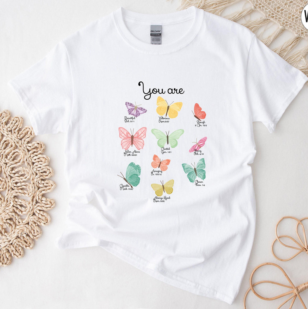 Butterfly Bible Verse Shirt | Religious Gifts For Women, Religious Gift, Christian Sweatshirt, Scripture Quotes, Pray Sweatshirt