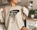 Aesthetic Basketball Sweatshirt | Women's Basketball Shirt, Gift For Sport Mom, Gifts For Basketball, Basketball Lover Tee, Game Day Shirt