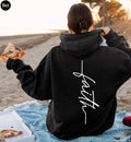 Upright Printed Faith Shirt | Aesthetic Christian Sweatshirt, Back Print Hoodie, Religious Shirts, Bible Verse Shirt, Faith Tshirt