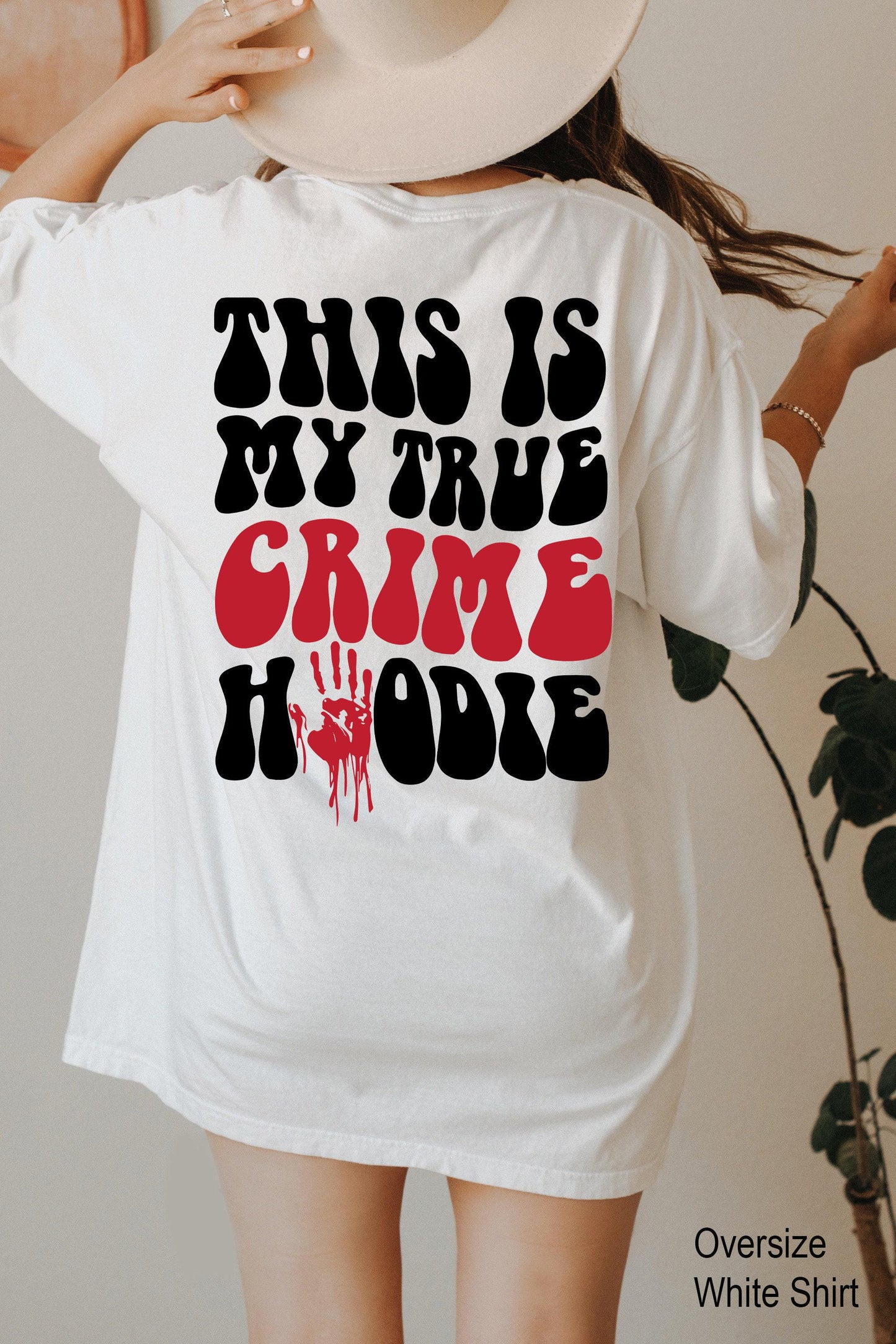 This Is My True Crime Hoodie | Halloween Sweatshirt, Spooky Season Shirt, Criminal Shirt, Trendy Crime TV Series Shirt, true crime gift