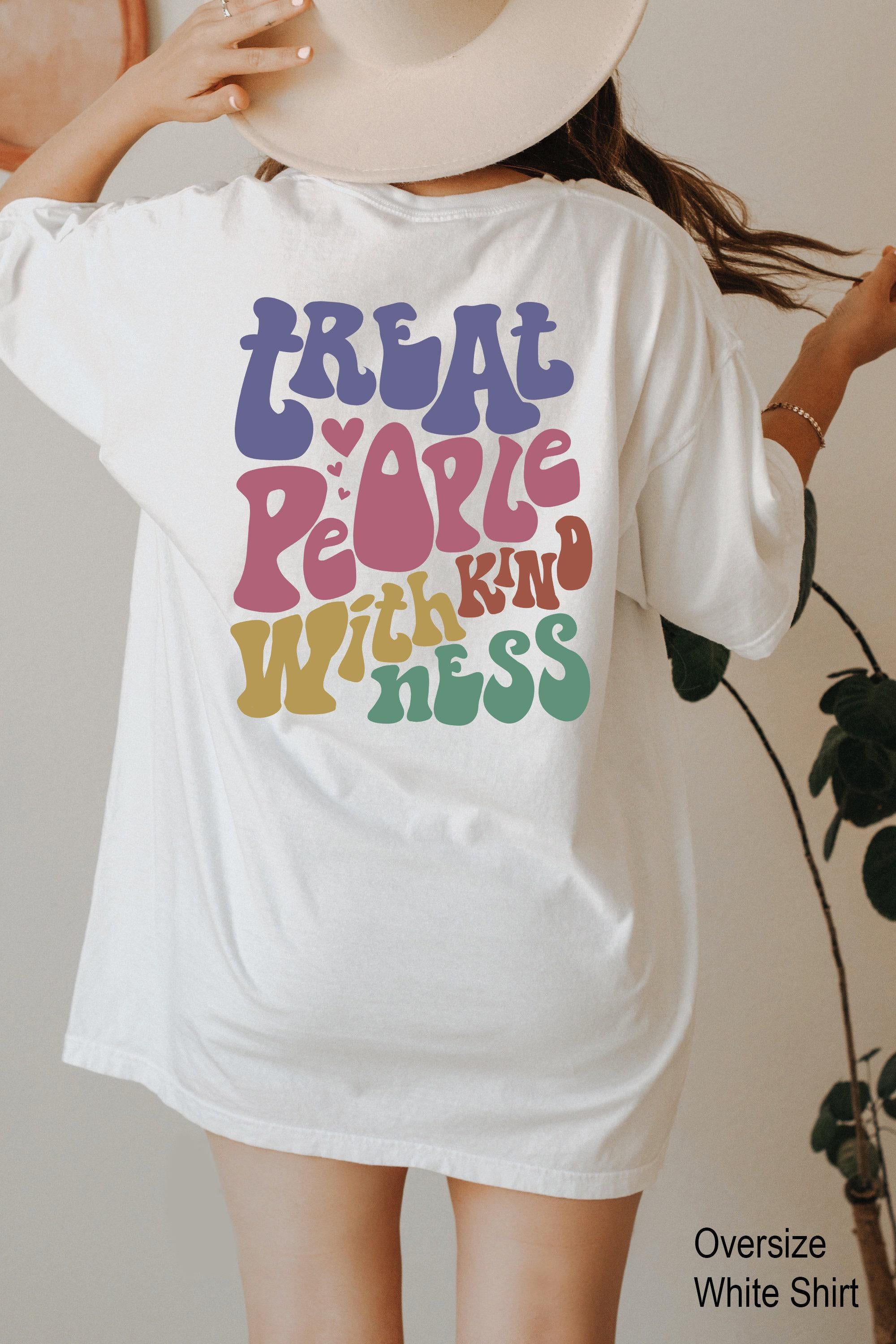 Treat People With Kindness Sweatshirt | Be Kind Shirt, Aesthetic Sweatshirt, Cute Mental Health Shirt, Groovy Trendy Hoo