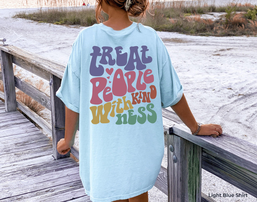 Treat People With Kindness Sweatshirt | Be Kind Shirt, Aesthetic Sweatshirt, Cute Mental Health Shirt, Groovy Trendy Hoodie, graphic tee