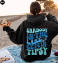 Everybody At The Lake Getting Tipsy Shirt | Lake Party Shirt, Summer Camp Hoodie, Lake Camping Shirt, Funny Camping Merch, its lake time