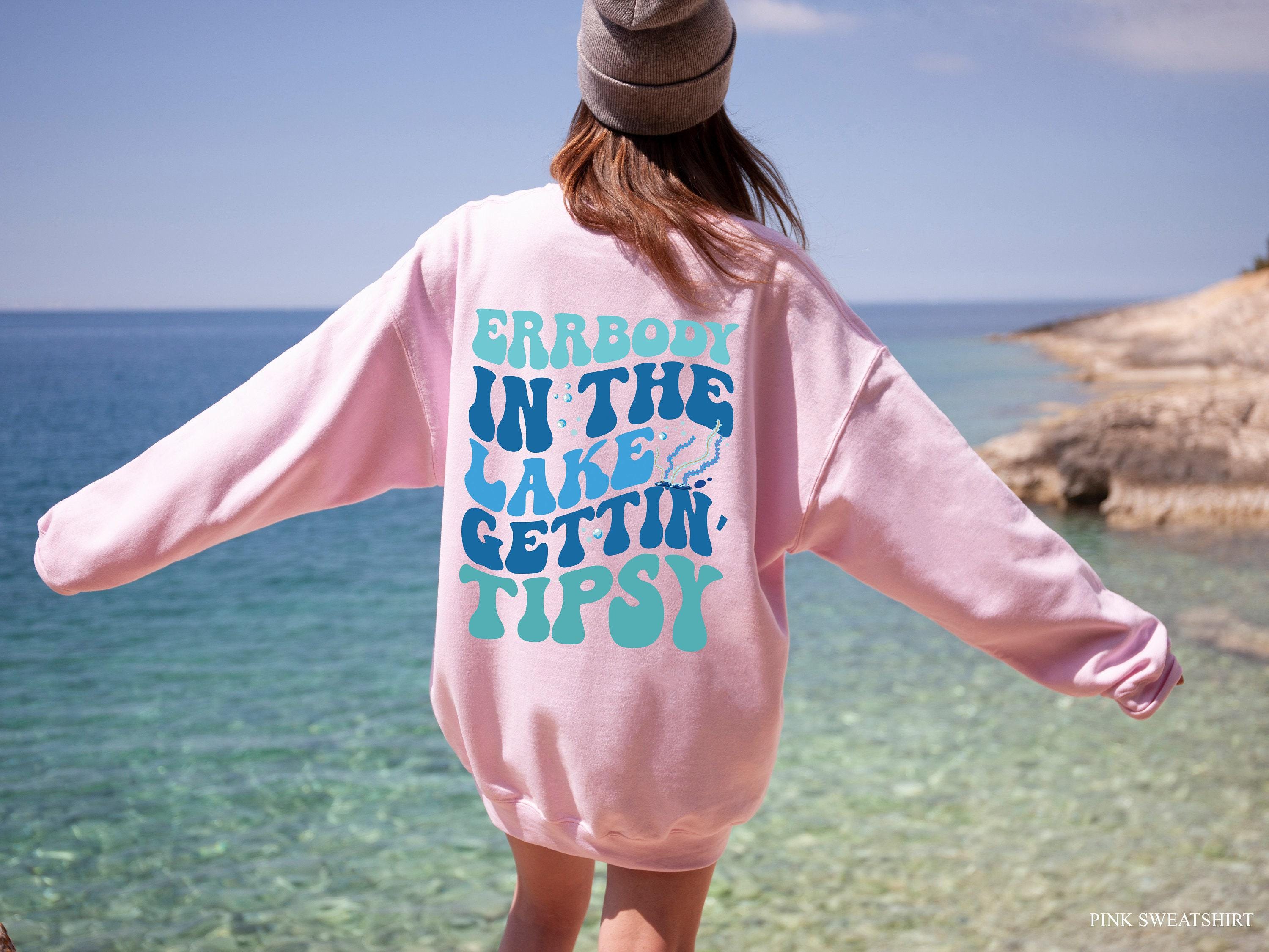 Everybody At The Lake Getting Tipsy Shirt | Lake Party Shirt, Summer Camp Hoodie, Lake Camping Shirt, Funny Camping Merch, its lake time
