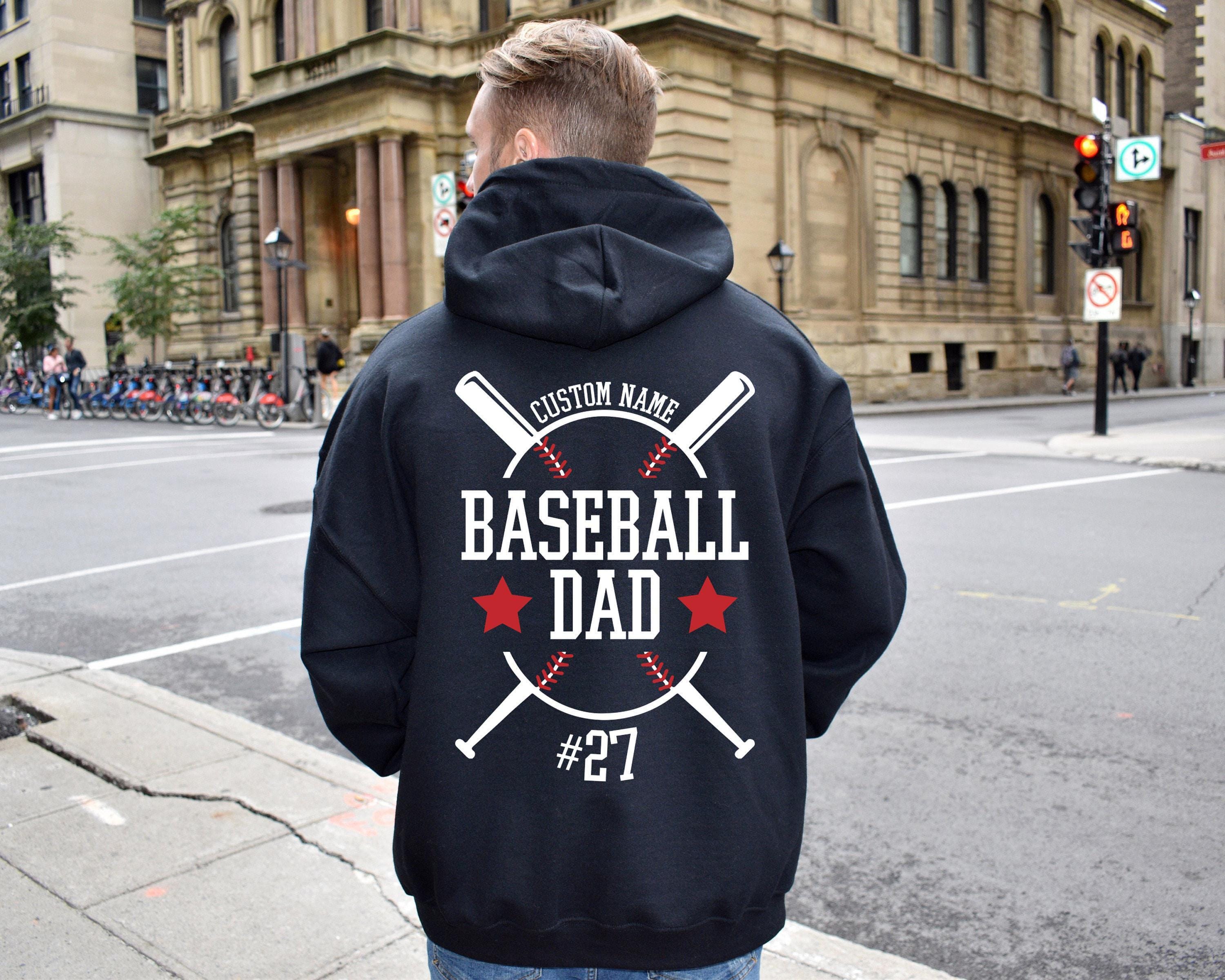 Custom Baseball Dad Shirt | Custom Baseball Jersey Sweatshirt, Personalized Father's Day Gifts, Baseball Shirt For Men, 