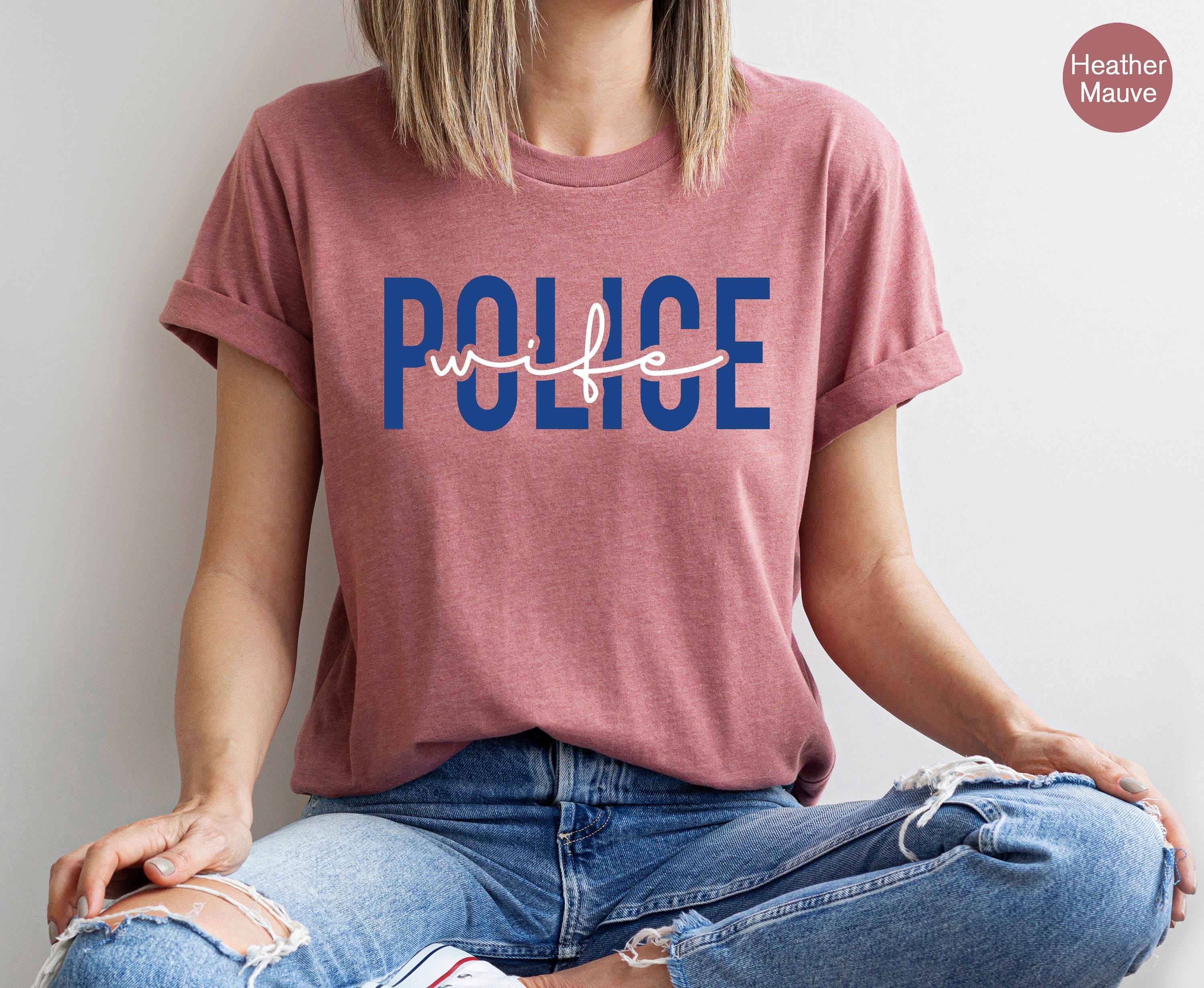 Trendy Police Wife Sweatshirt | Police Wife Gift, Thin Blue Line Sweatshirt, Law Enforcement Wife, Police Girlfriend, po