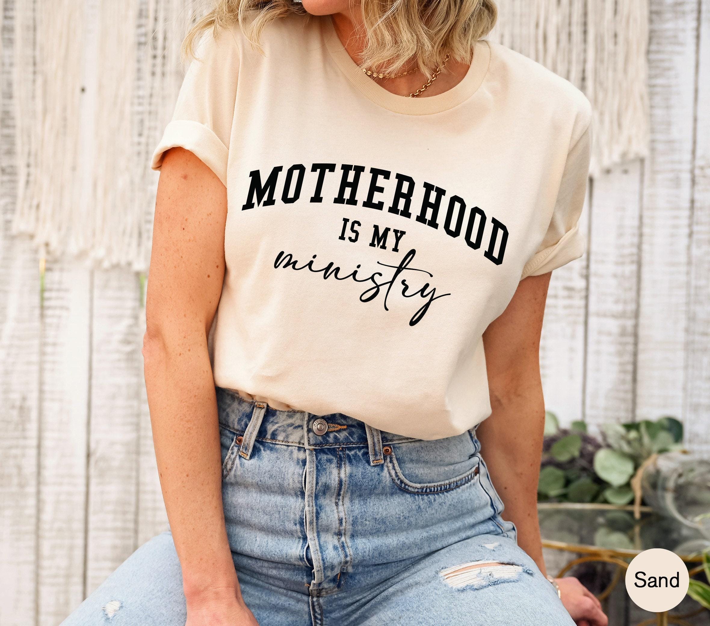 Motherhood Is My Ministry Sweatshirt | Christian Mom Sweatshirt, Mothers Day Gift, Mom Life Sweatshirt, bible verse swea