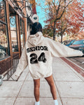 Senior 2024 Sweatshirt | Class of 2024 Sweatshirt, Senior Sweatshirt, Class of 2024, Senior 2024, senior hoodie, coquette senior