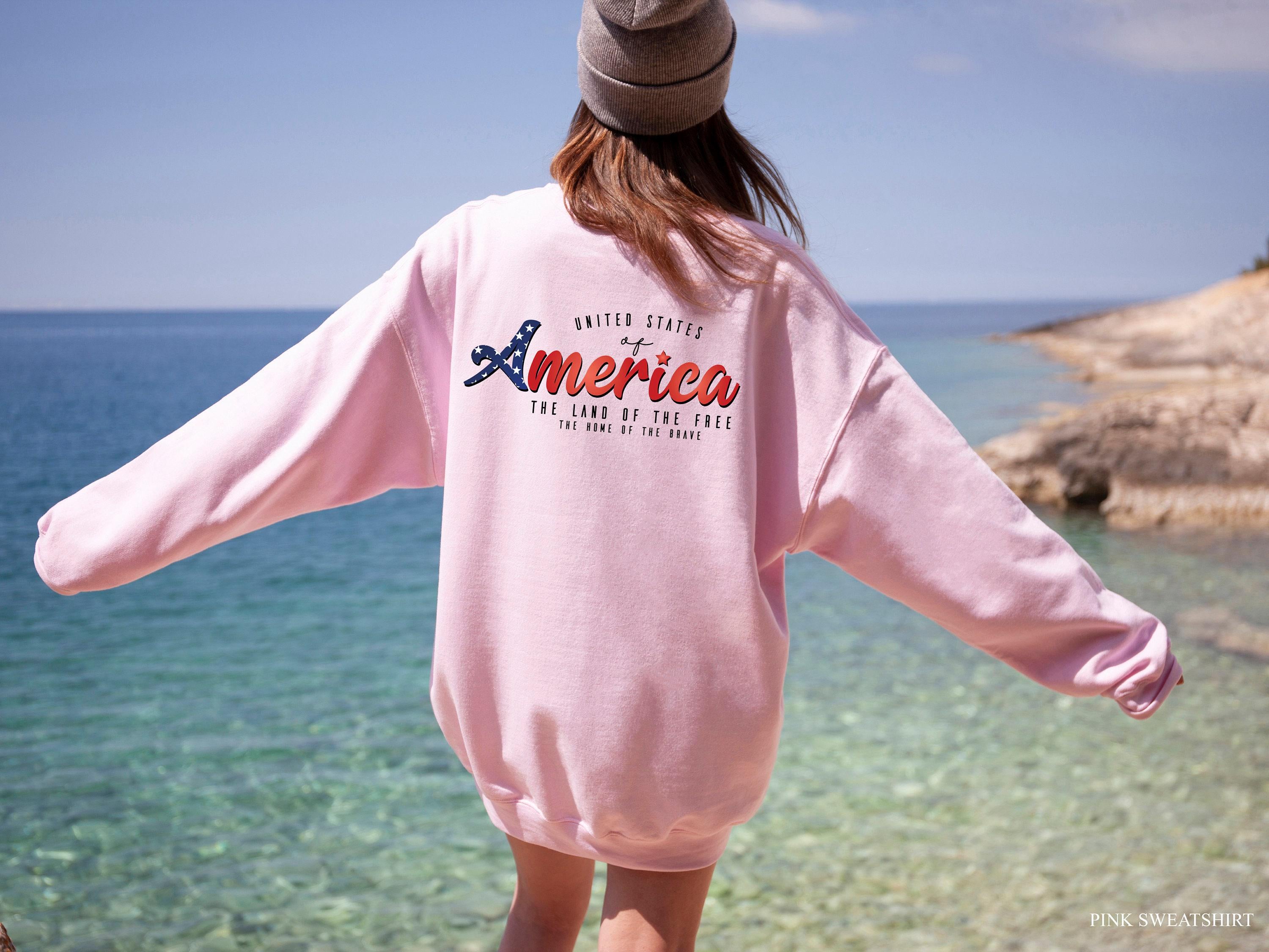 Aesthetic America Hoodie | 4th Of July Sweatshirt, Independence Day Shirt, American Flag Tshirt, Patriotic Shirt, USA Fl