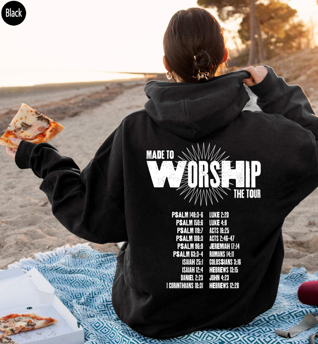 Made to worship Sweatshirt | psalm 95 1, christian sweatshirt, worship shirt, christian gift, bible verse shirt, religious sweatshirt