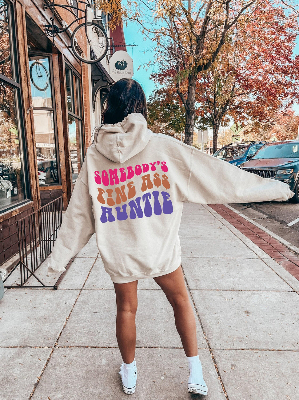 Somebody's Fine Ass Auntie Hoodie, Funny Auntie Sweatshirt, Funny Shirt For Aunt, Sister Gift From Sister, Pregnancy Announcement Tee