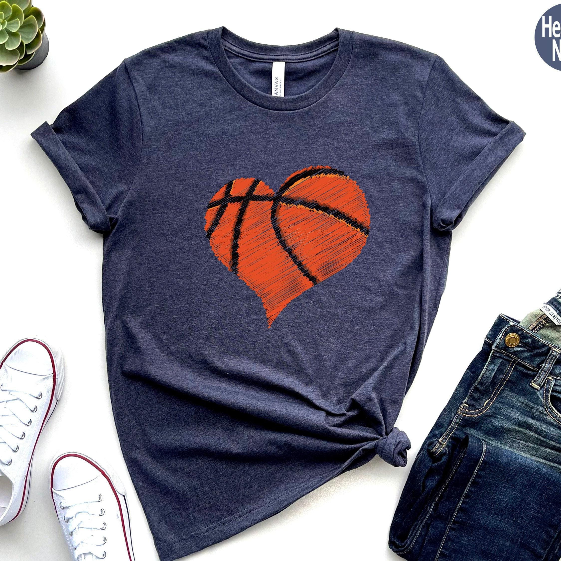 Cute Basketball Graphic Shirt, Women's Basketball Sweatshirt, Basketball Player Gifts, Basketball Mom Hoodie, Basketball Coach Gifts