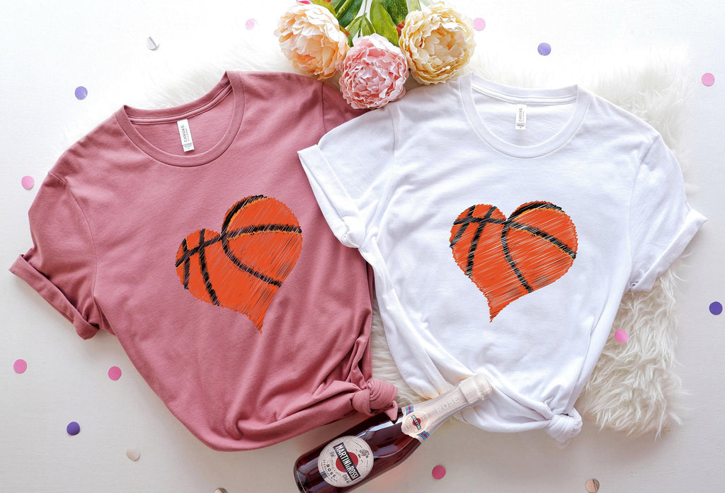 Cute Basketball Graphic Shirt, Women's Basketball Sweatshirt, Basketball Player Gifts, Basketball Mom Hoodie, Basketball Coach Gifts