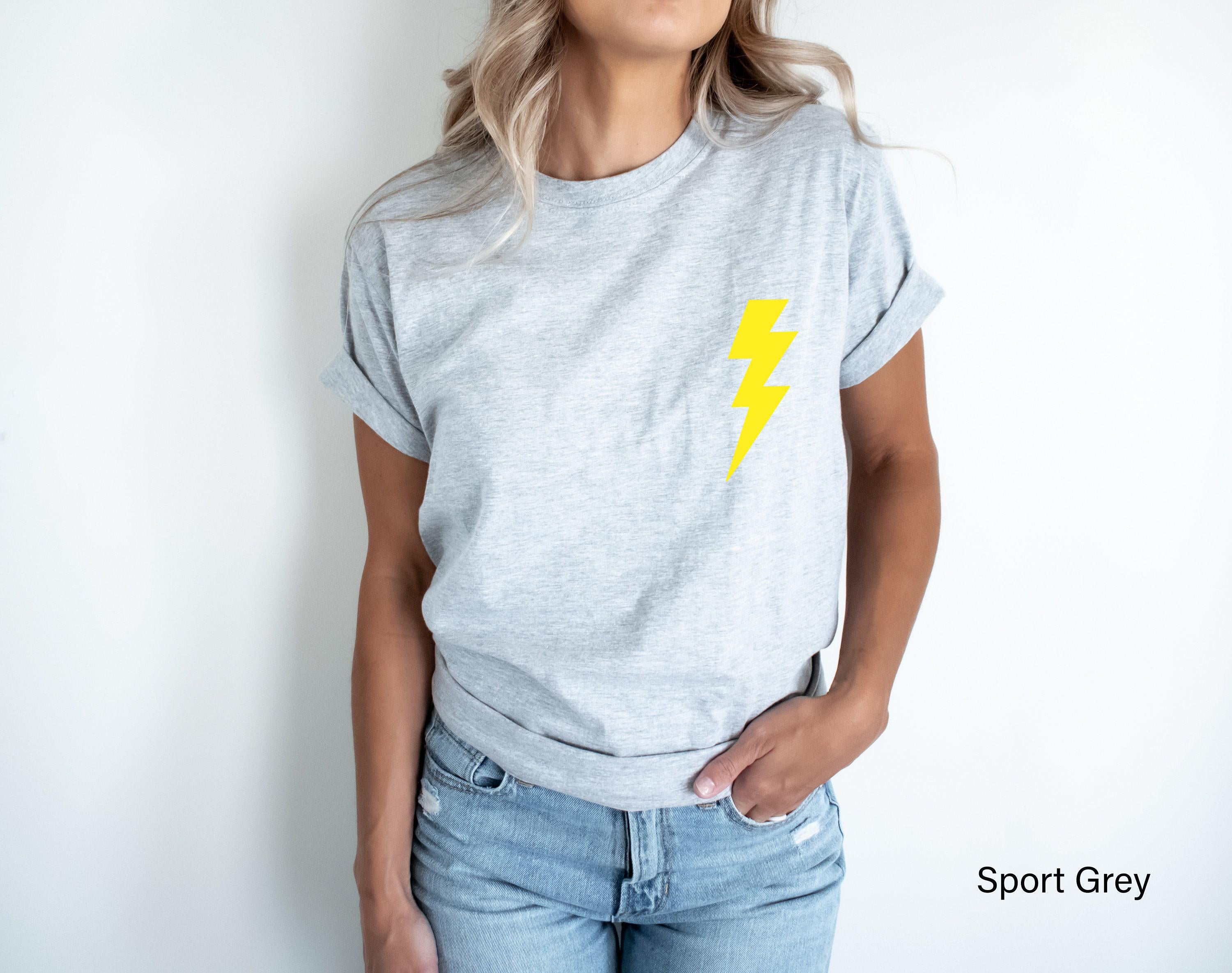 Leopard Lightning Bolt Shirt, Women's Aesthetic Sweatshirt, Trendy Hoodie For Teens, Cute Graphic Tees, Girl's Trendy Gift for Friend