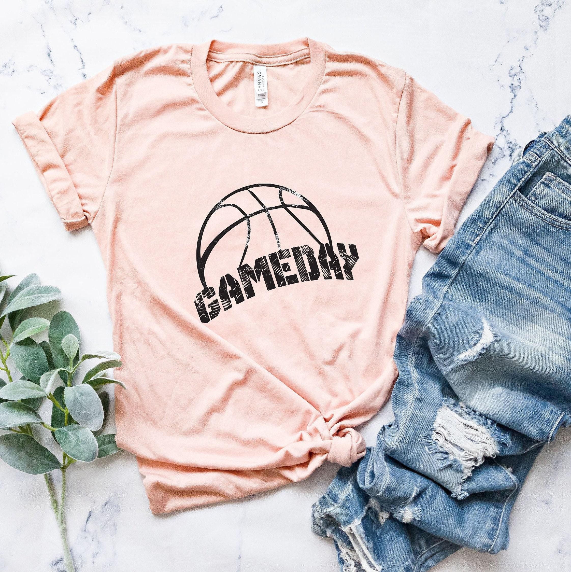 Basketball Game Day Sweatshirt, Women's Basketball Shirt, Basketball Player Hoodie, Basketball Graphic Tee, Basketball C