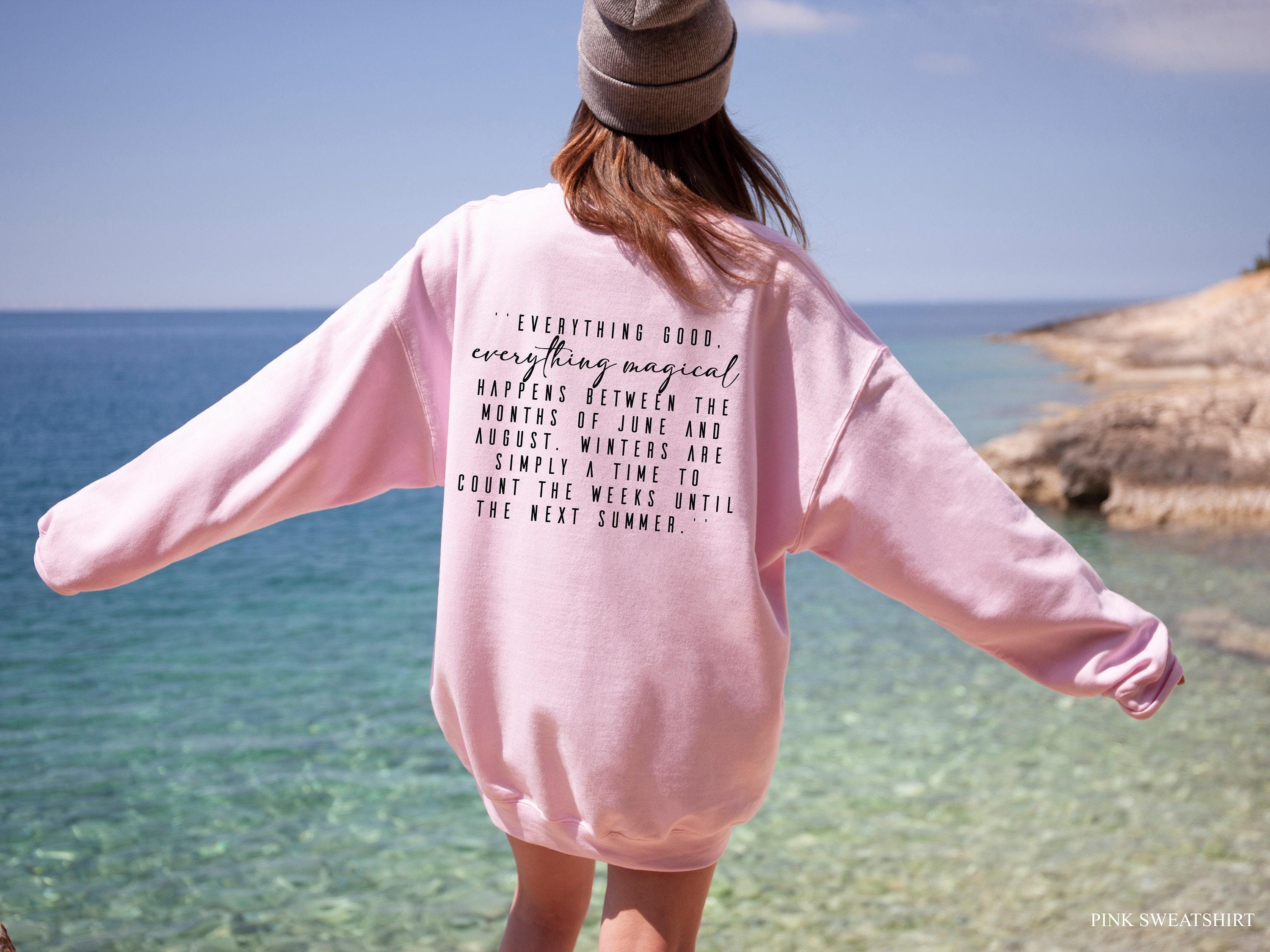 Summer Lover Hoodie, Trendy Quote Sweatshirt, Words On Back Hoodie, Trending Beach Lover Shirt,  Girl Shirt, Funny Winte