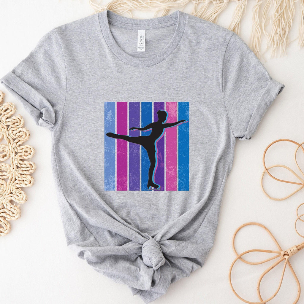Aesthetic Ice Skating Sweatshirt, Women's Figure Skating Shirt, Figure Skater Hoodie, Cute Ice Skating Gifts, Skating Graphic Tee