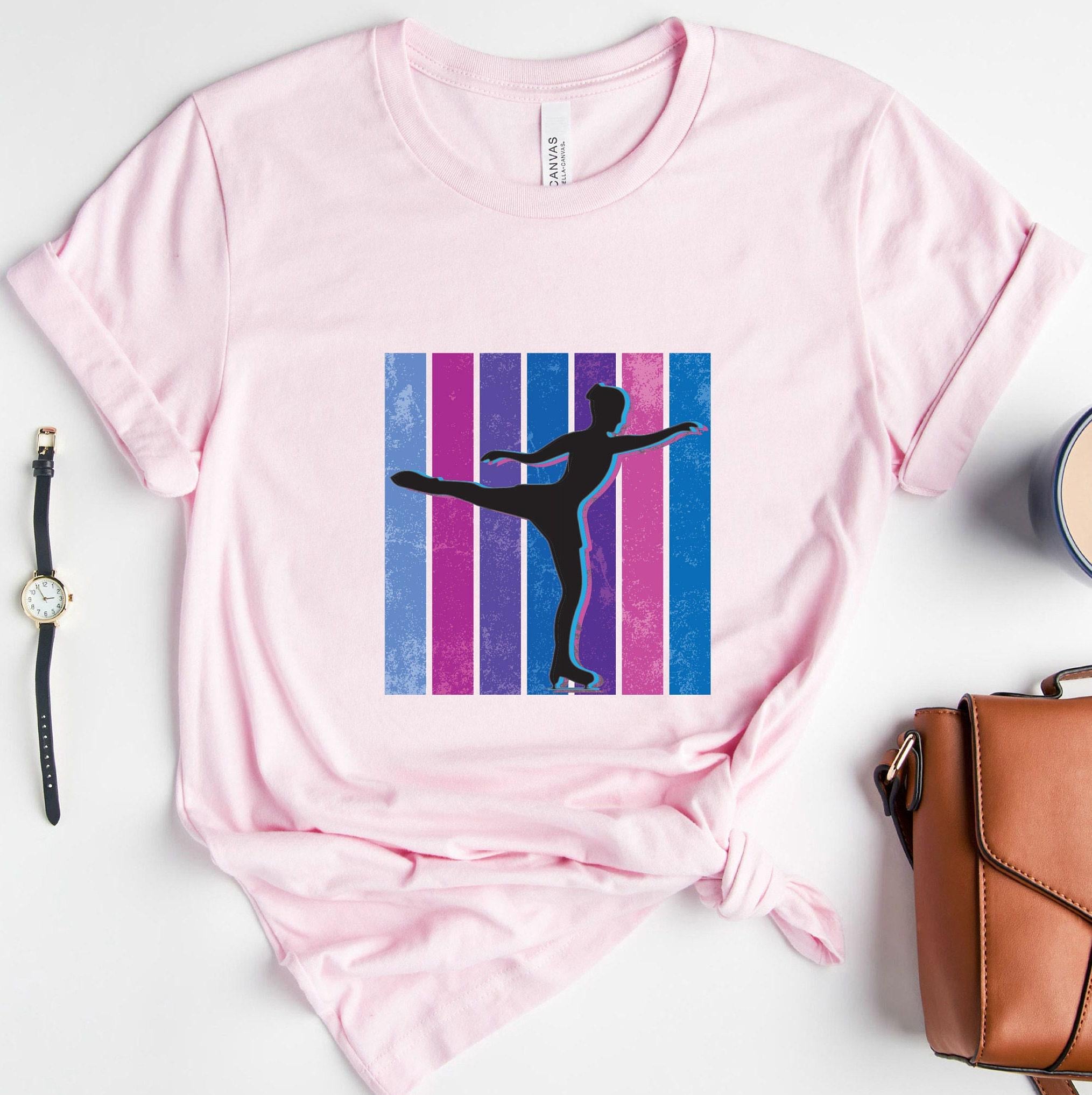 Aesthetic Ice Skating Sweatshirt, Women's Figure Skating Shirt, Figure Skater Hoodie, Cute Ice Skating Gifts, Skating Graphic Tee