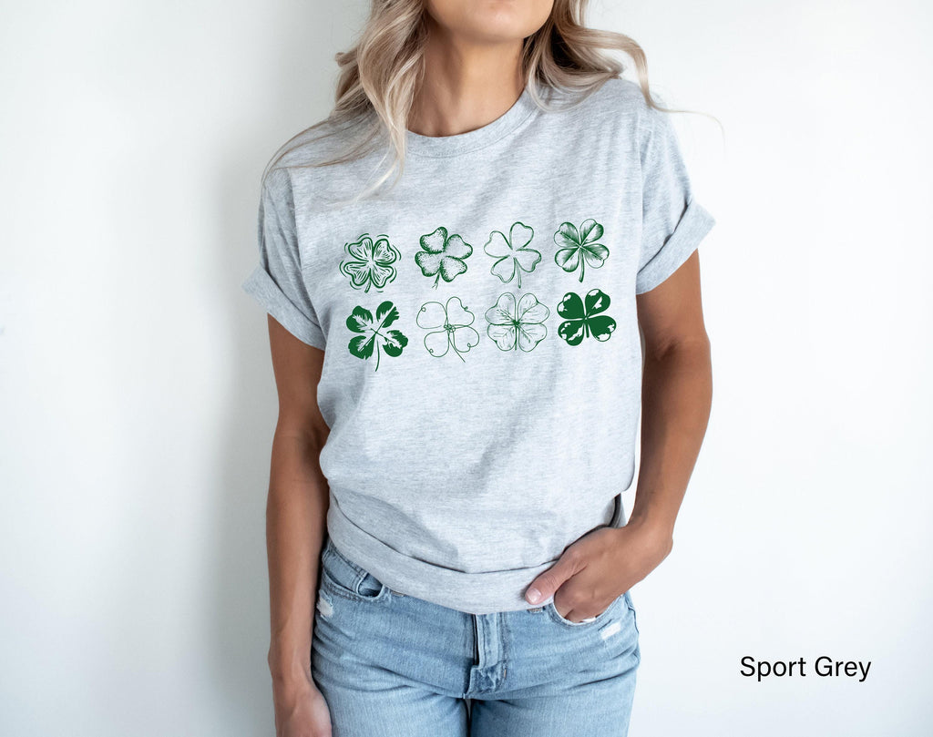 St. Patrick's Day Shirt, Lucky Four Leaf Clover Sweatshirt, Shamrock Shirt, Slainte Tshirt, Aesthetic Gifts for Beer Lover