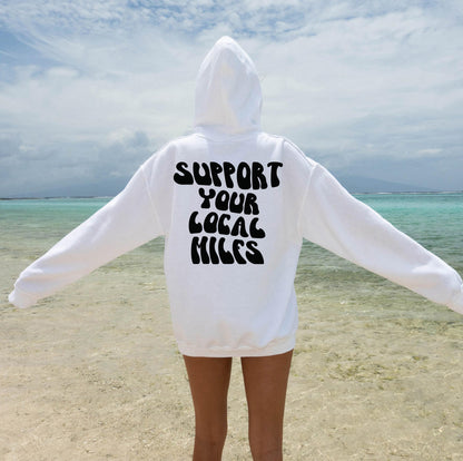 Support Your Local Milfs Hoodie | Funny Mom Sweatshirt, Trendy Mama Crewneck, Mom Humor Gift, Moms Club Tee, New Mom Birthday Gift
