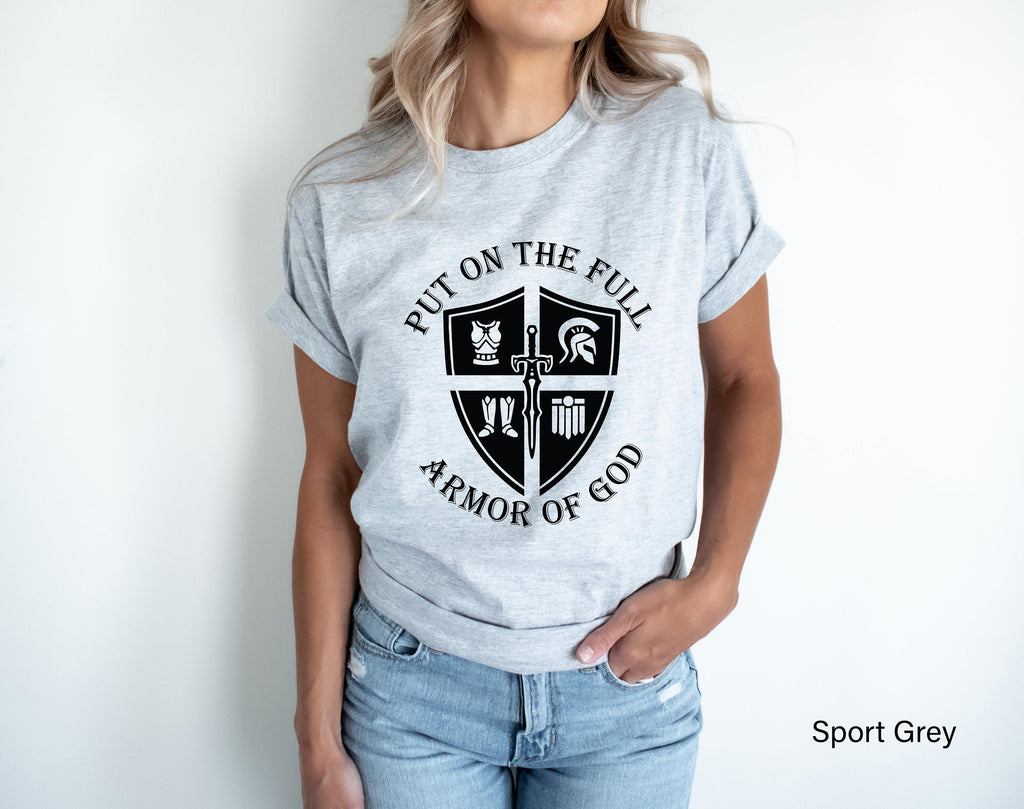 Put On The Full Armor Of God Sweatshirt | Ephesians 6 Shirt, Christian Hoodie, Bible Verse Tee, Faith Sweatshirt, Religious Gift