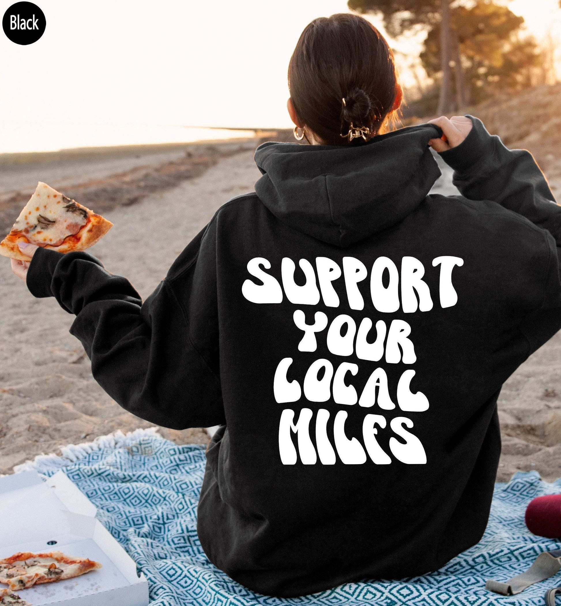 Support Your Local Milfs Hoodie | Funny Mom Sweatshirt, Trendy Mama Crewneck, Mom Humor Gift, Moms Club Tee, New Mom Birthday Gift