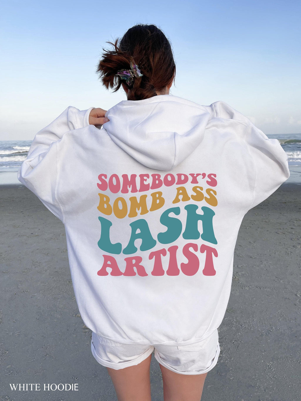 Somebody's Bomb Ass Lash Artist Sweatshirt | Lash Tech Shirt, Esthetician Hoodie, Eyelash Tech Gift, Aesthetician Sweater