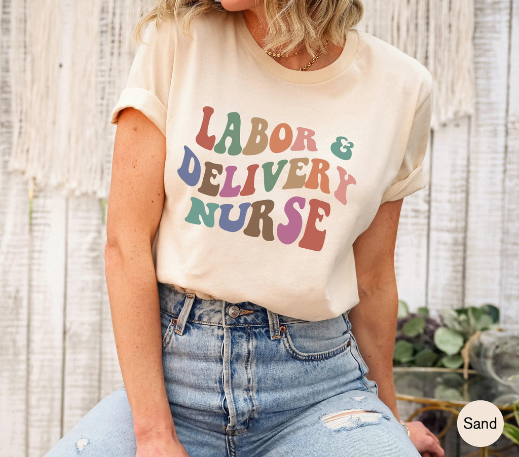 Labor and Delivery Nurse Sweatshirt | L&D Nurse Shirt, RN Graduation Gift, OB Nurse Crewneck, New Nurse Gift, Mother Baby Nurse