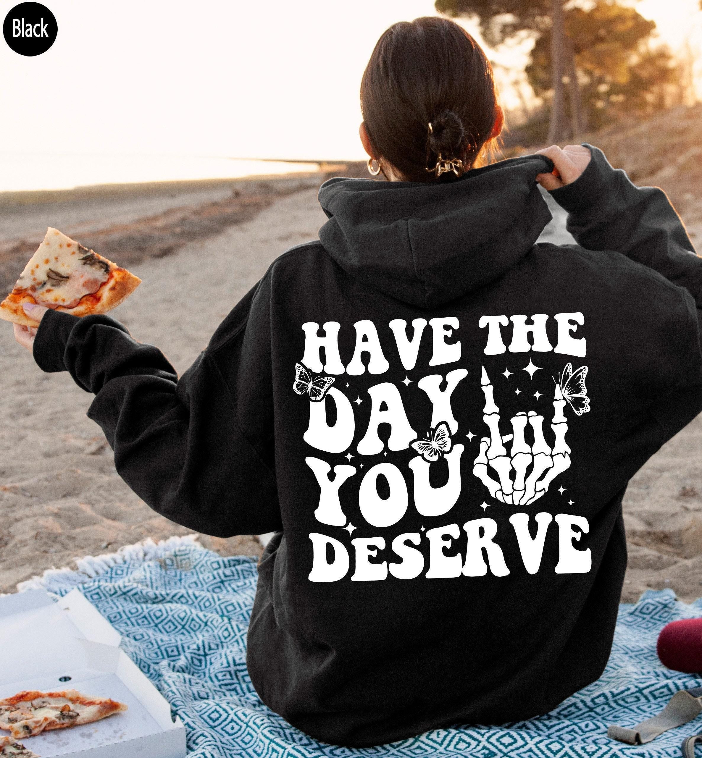 Women's Aesthetic Sweatshirt, Girl's Positive Shirt, Cute  Hoodie, Trendy Friends Tshirt, Matching Girlfriends Gift