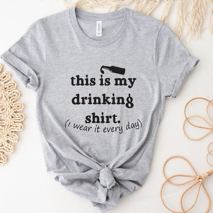 Funny Drinking Sweatshirt, Wine Shirts For Women, Christmas Party T Shirt, Alcoholic Hoodie, Humorous Gifts For Him, New Years Eve Tee