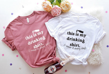 Funny Drinking Sweatshirt, Wine Shirts For Women, Christmas Party T Shirt, Alcoholic Hoodie, Humorous Gifts For Him, New Years Eve Tee