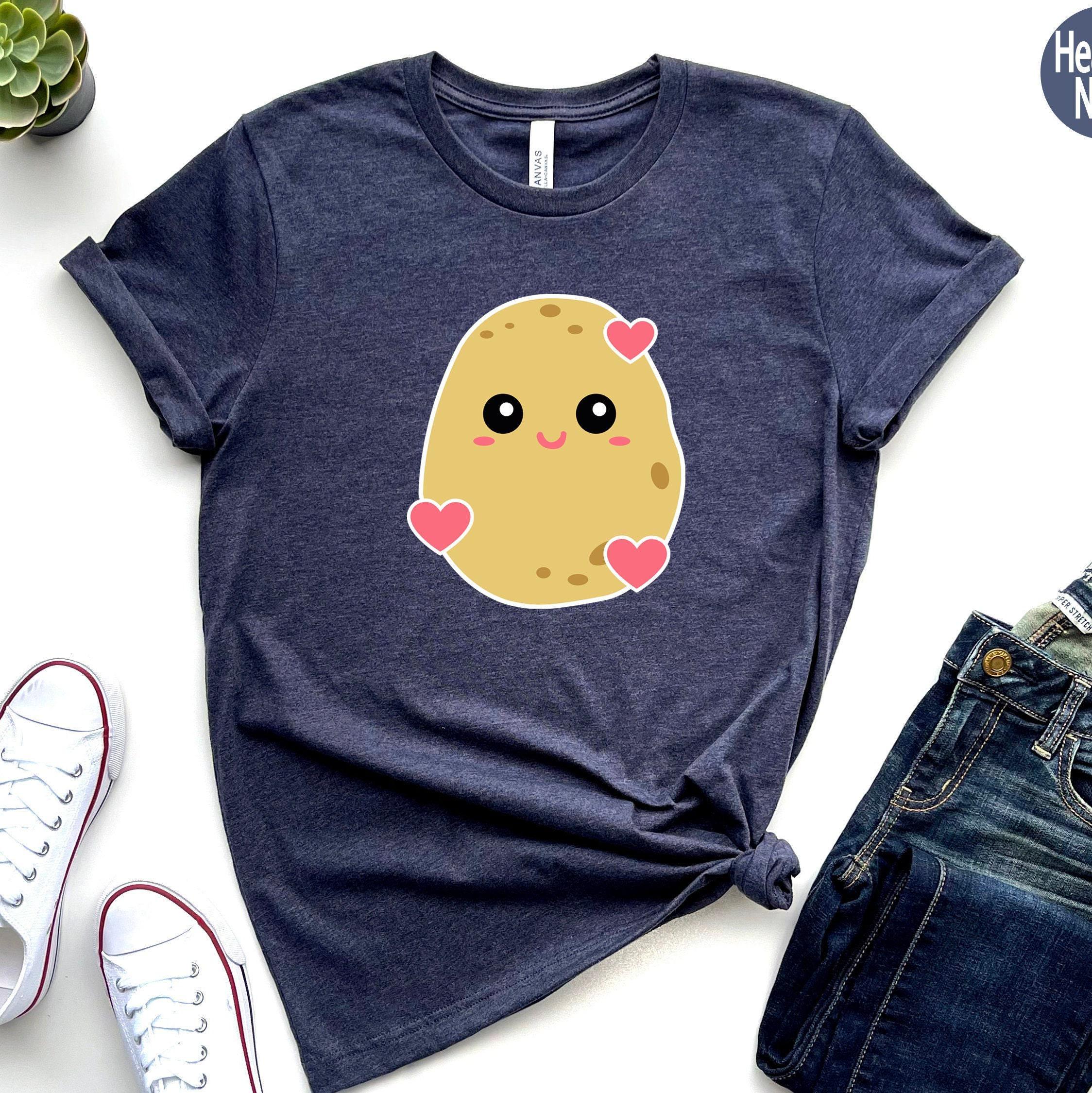 Cute Potato Shirt | Valentines Day Gifts For Her, Best Friend Gift, Birthday Gift Ideas, Potato Lover Gift, Gifts For Girlfriend, Boyfriend