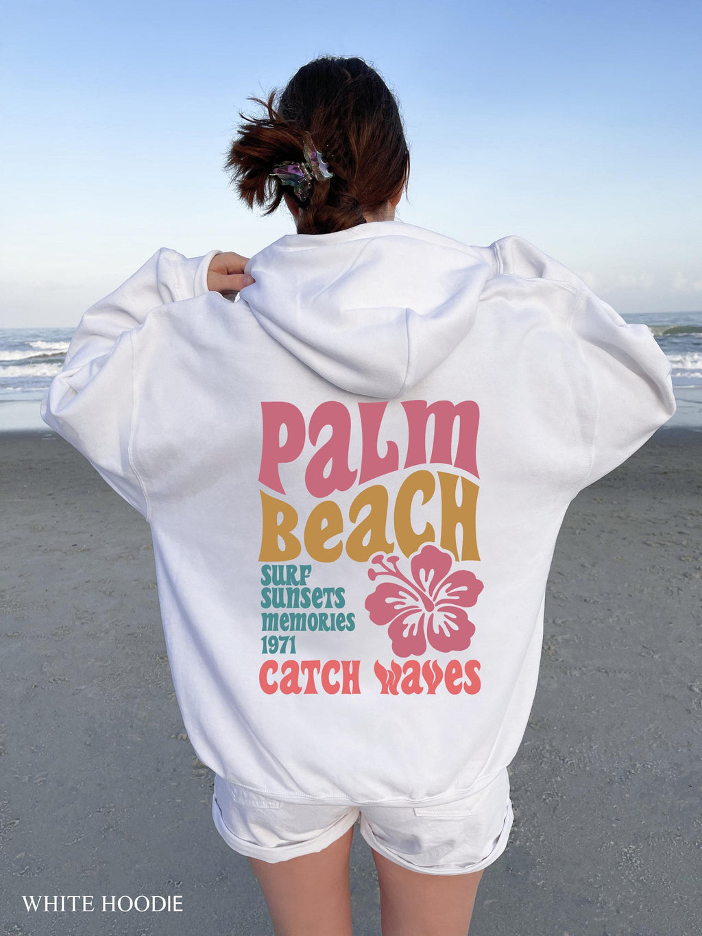 Palm Beach Shirt, Women's Aesthetic Sweatshirt, Retro Summer Tshirt, Mommy Hoodie, Surf Shirt, Coconut Girl Shirts, Girlfriend Gifts