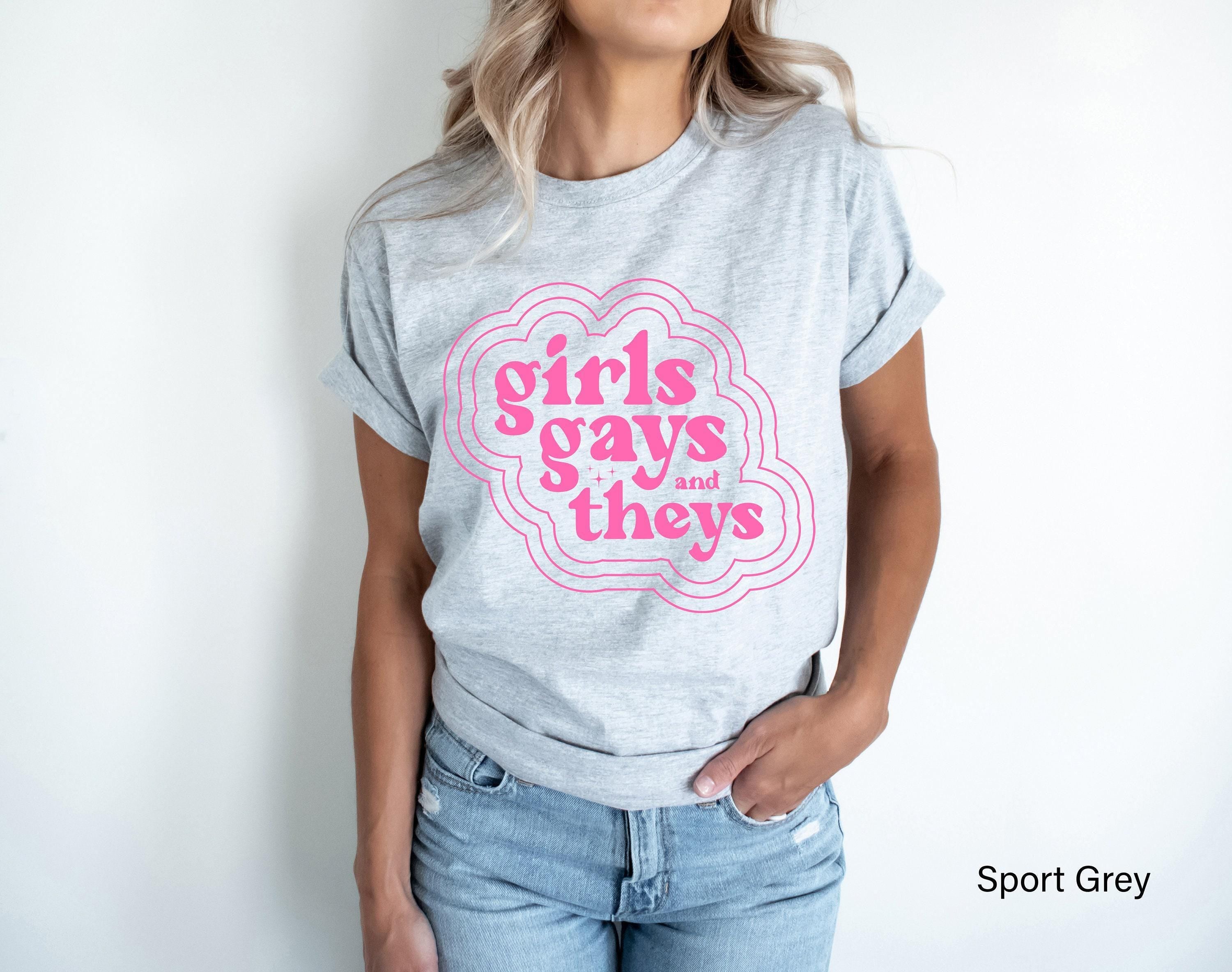 Cute LGBTQ Sweatshirts, Women's Preppy Pride Shirts, Gay Pride Hoodie, Trans Rights Shirts, Lesbian Pride Tshirts, Trend