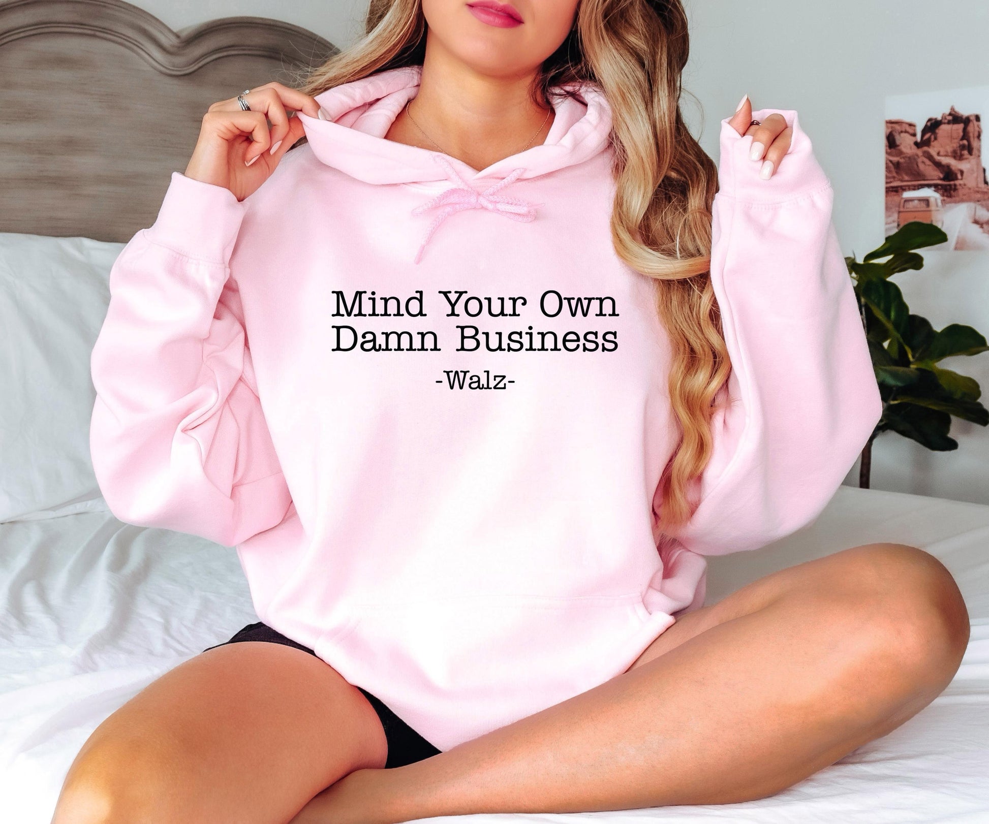 Mind Your Own Damn Business Sweatshirt, Kamala Harris T-Shirt For Woman, Funny Election Hoodie, Trendy Feminist Shirt, Democrat Gift