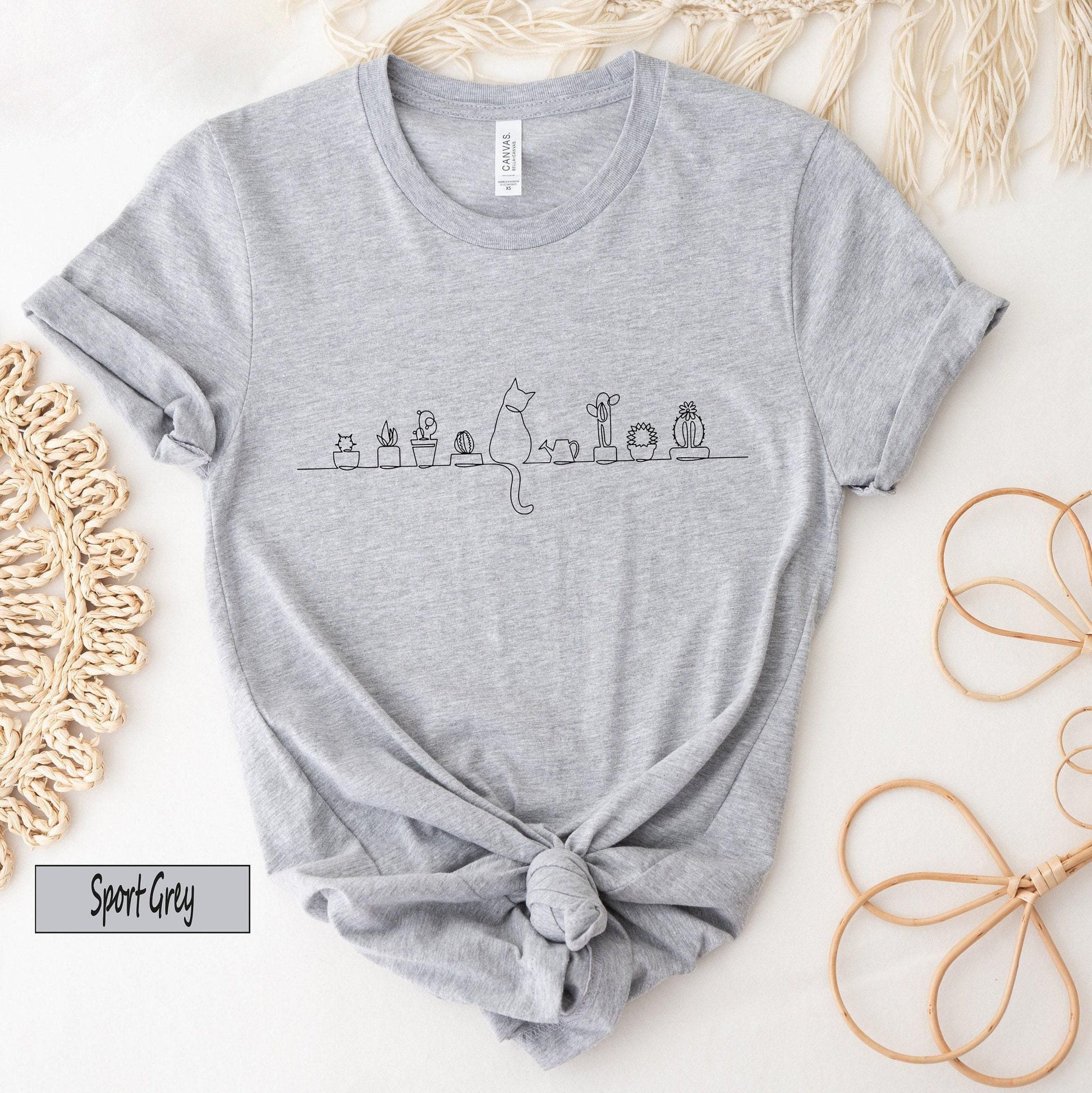 Cats and Plants Shirt | Gifts For Woman, Plant Lover Gift, Plant Lady Gift, Gardening Gift, Plant Lady Hoodie, Cat Plant Shirt, Mom, T-Shirt