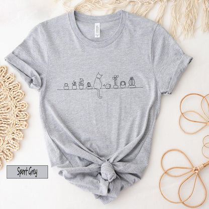 Cats and Plants Shirt | Gifts For Woman, Plant Lover Gift, Plant Lady Gift, Gardening Gift, Plant Lady Hoodie, Cat Plant Shirt, Mom, T-Shirt