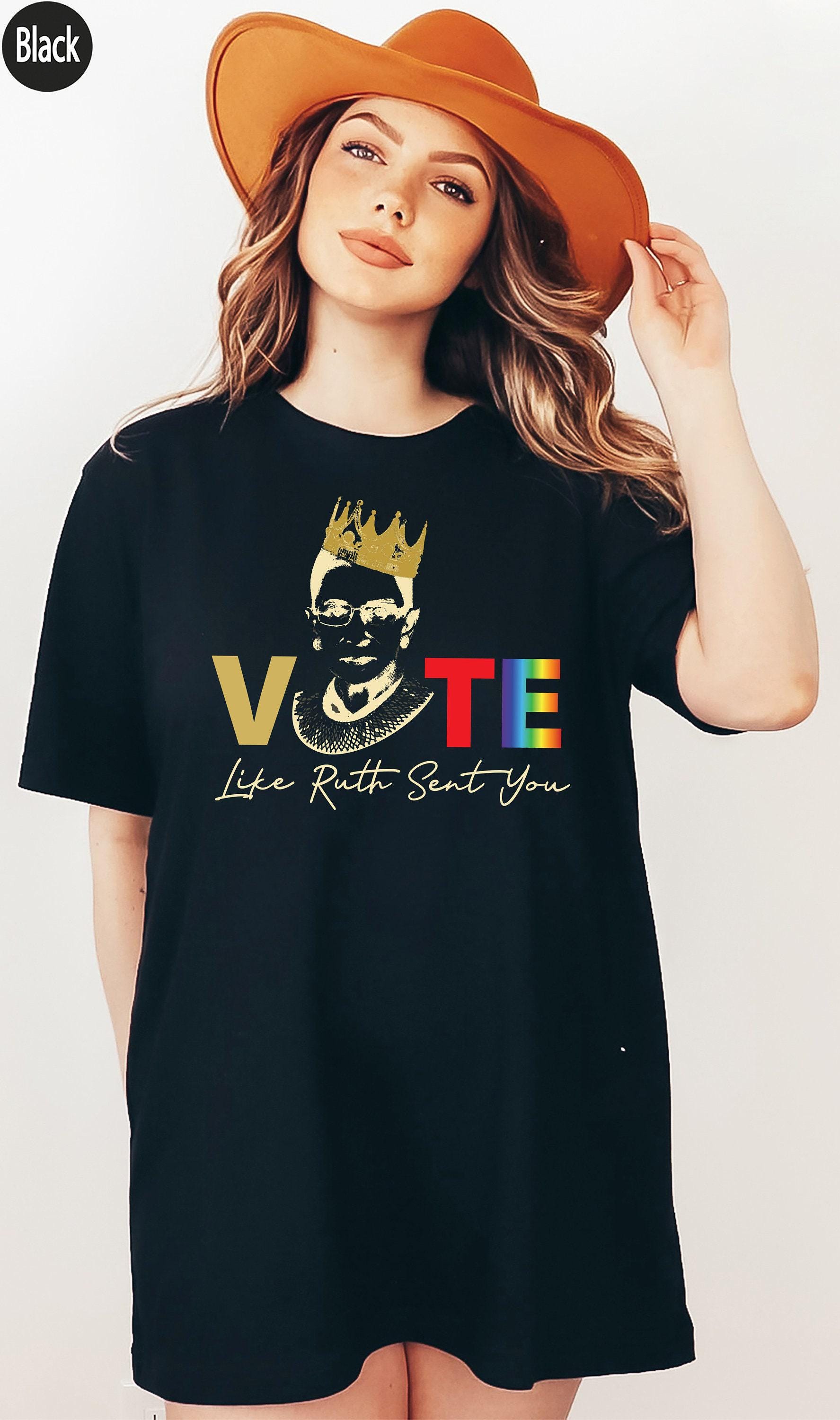 Vote Like Ruth Sent You Sweatshirt, Trendy Election 2024 Shirt, Ruth Bader Ginsburg Hoodie, Empowering Political Tee, Fe