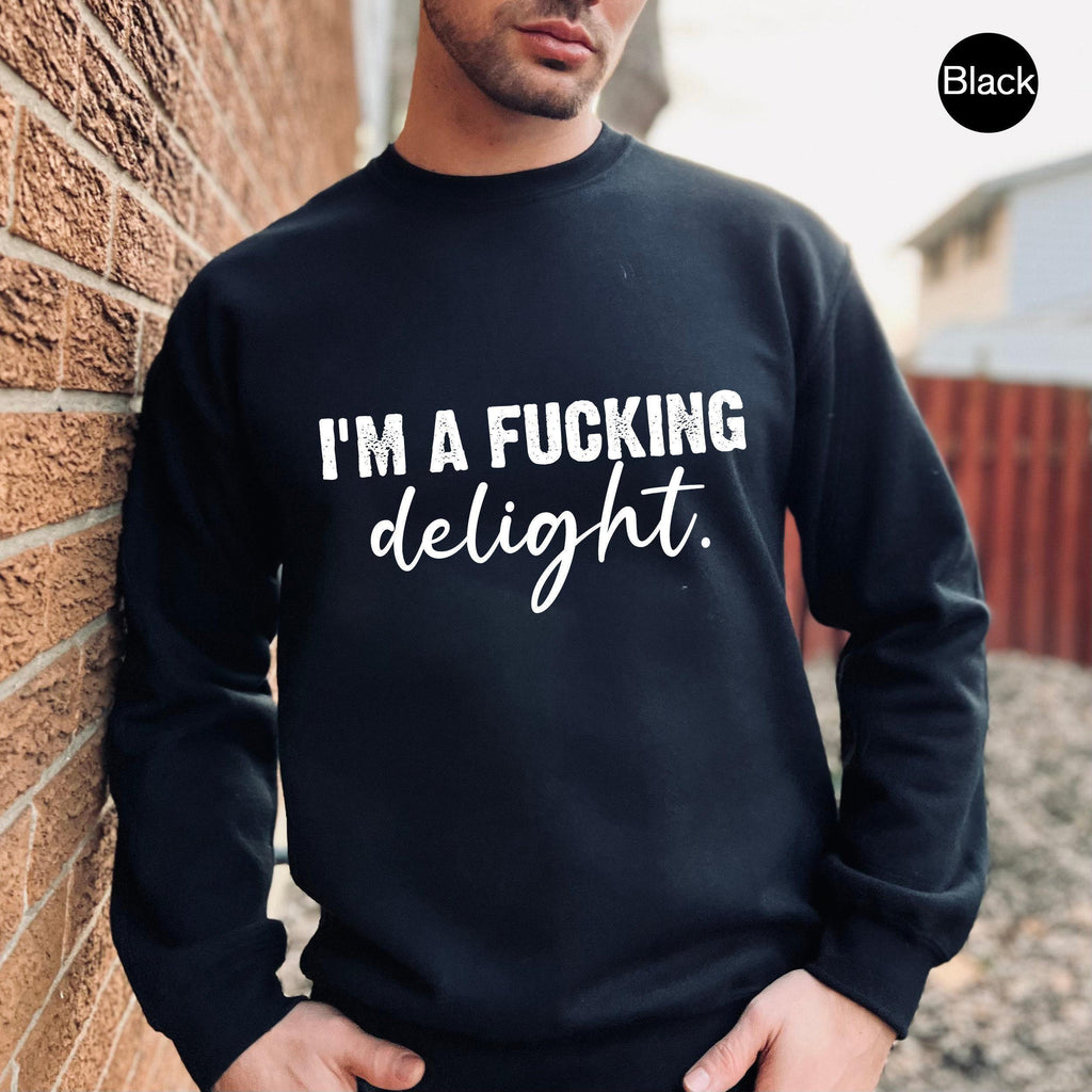 I'm A Fucking Delight Shirt, Funny Gay Shirt, Men's Funny Sweatshirt, Gay Pride Shirt, Bi Pride Shirt, Gay Gifts, LGBTQ Ally Shirt