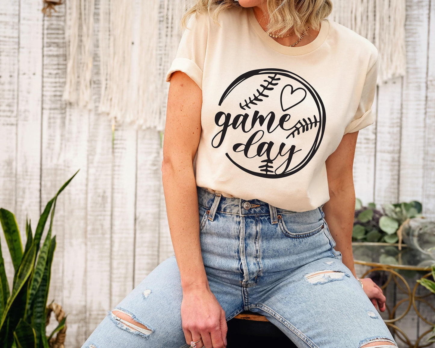 Game Day Shirt, Trendy Baseball Themed Hoodie For Women, Minimalist Baseball Coach Sweatshirt, Heart Shirt, Cool Gifts For Girlfriend