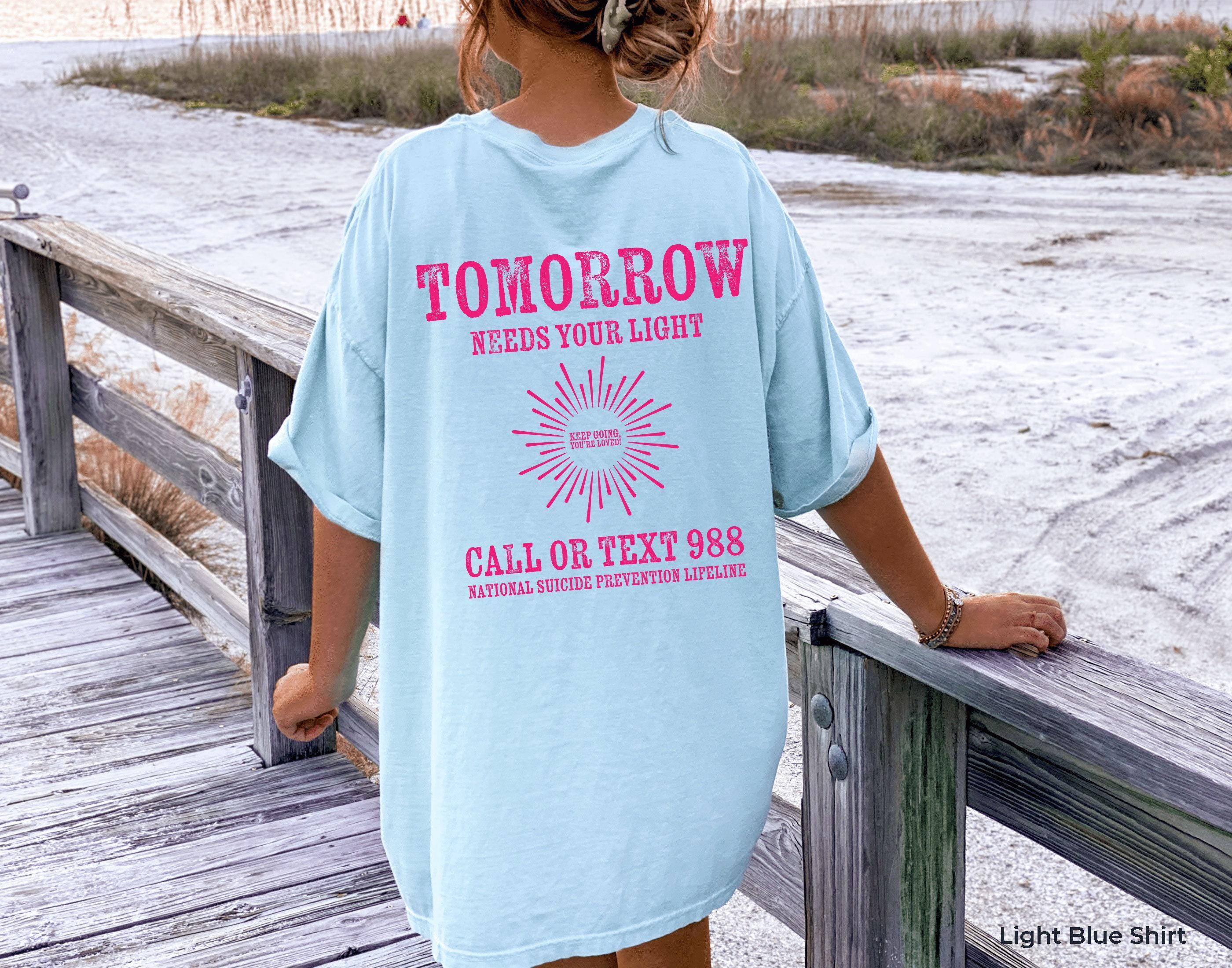Tomorrow Needs Your Lights Hoodie | Women Mental Health Sweatshirt, Animal Lover Gifts, Giraffe Lover Gifts, Giraffe Gift, Cute Shirt