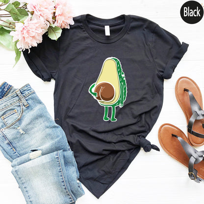 Funny Avocado Sweathirt, Avocado Butt Shirts, Vegetarian Shirt, Vegan Shirt, Avocados Gifts For Women, Hilarious Gifts For Friends
