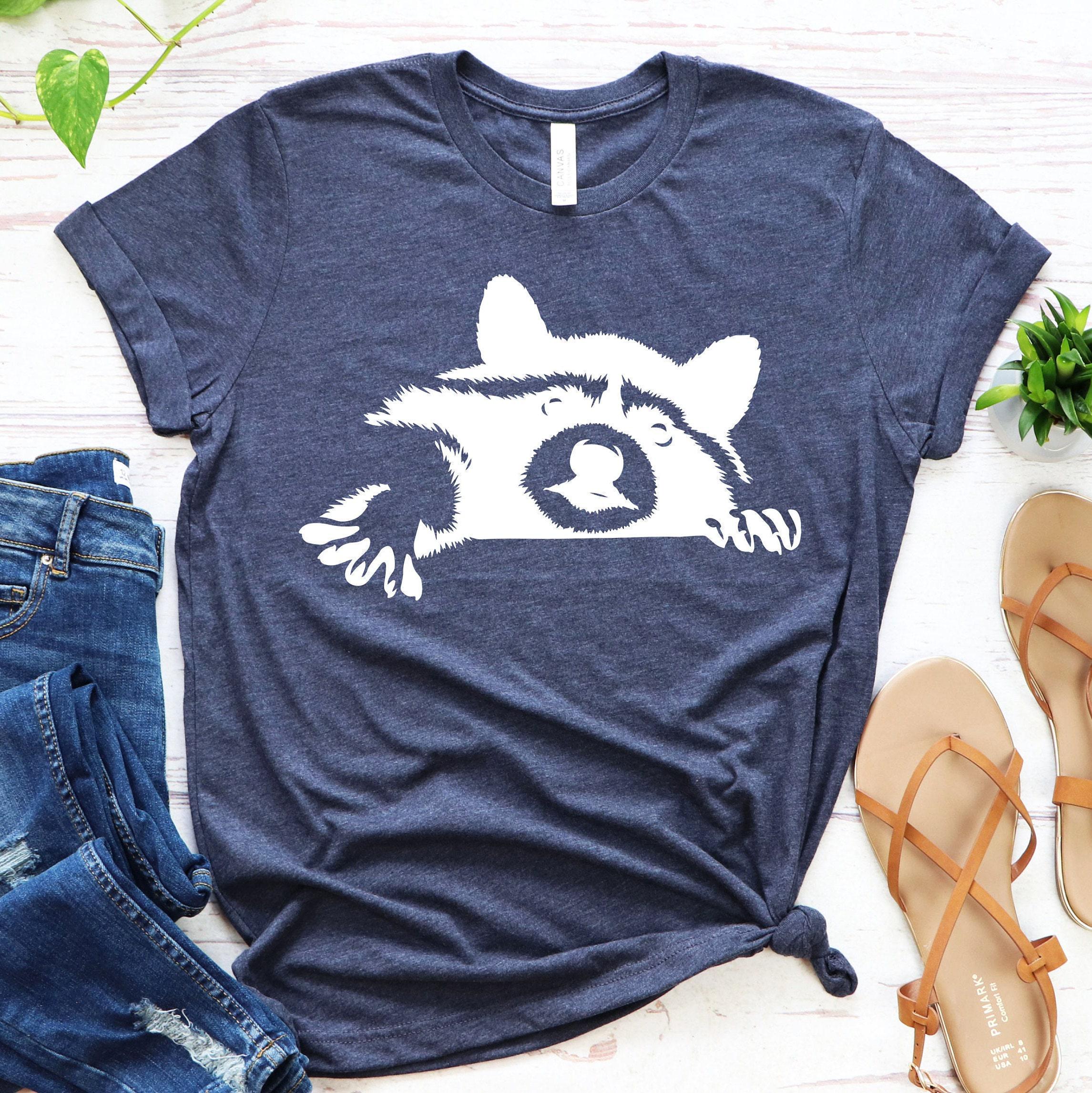 Cute Raccoon Sweatshirt, Animals Lover Shirt, Raccoon Gift, Funny Animals Shirt, Raccoon Graphic Tee, Cute Gift For Wome