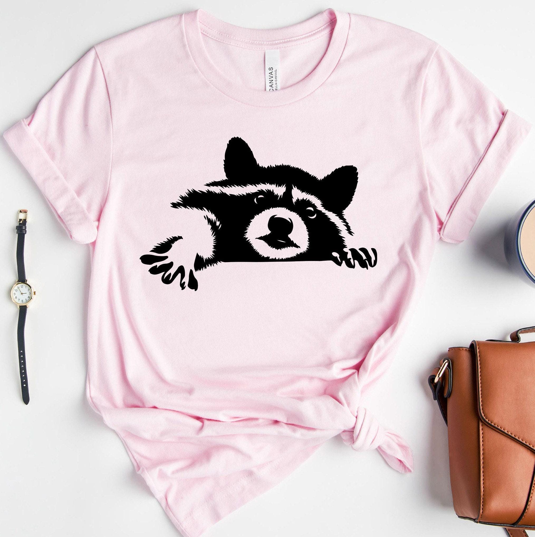 Cute Raccoon Sweatshirt, Animals Lover Shirt, Raccoon Gift, Funny Animals Shirt, Raccoon Graphic Tee, Cute Gift For Wome