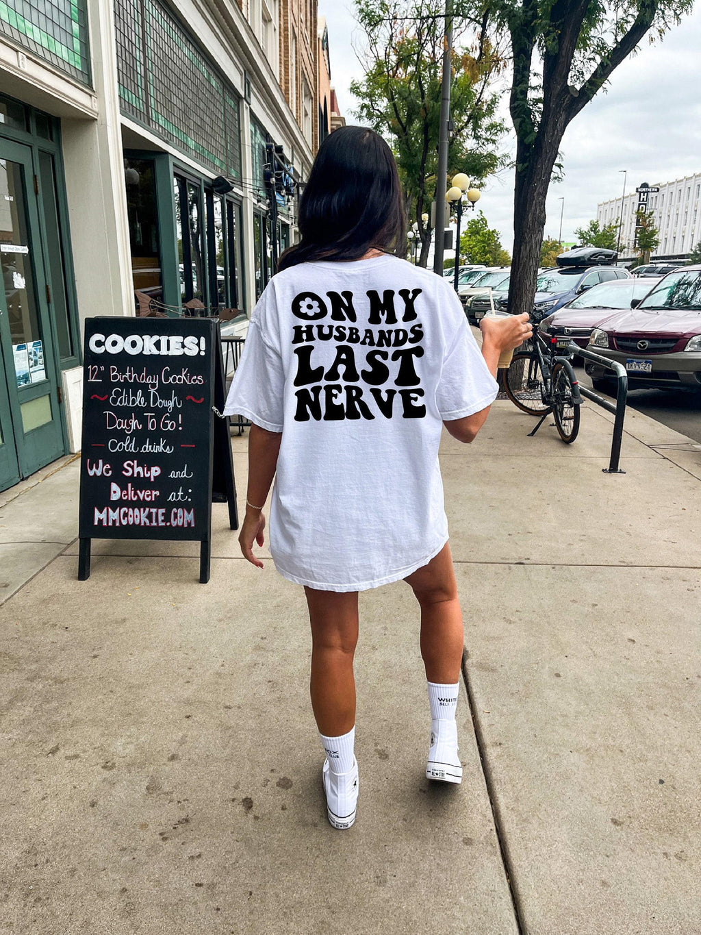 On My Husbands Last Nerve Shirt, Funny Wifey Sweatshirt, Funny Mom Shirt, Wife Birthday Gifts, Mom's Birthday Gift, Anniversary Gifts