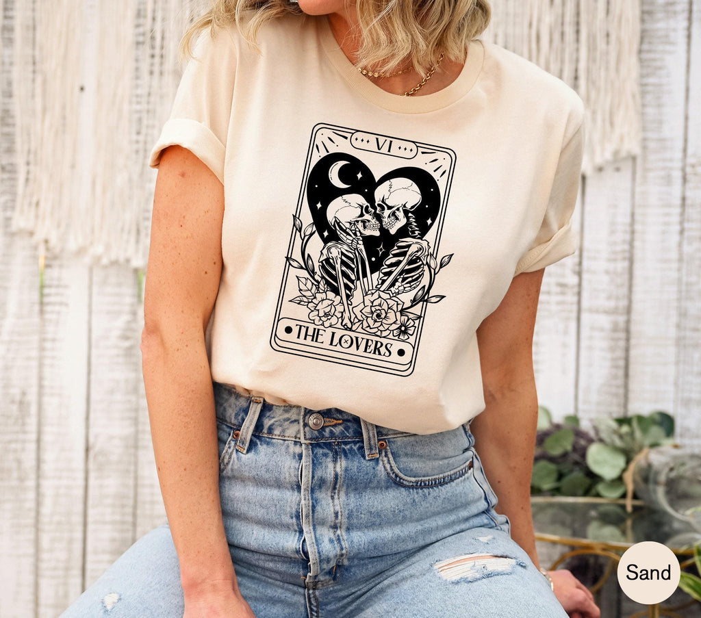 Loving Story Shirts, Women's Skeleton Sweatshirts, Girl's Aesthetic Hoodie, Indie Shirt, Grunge Tshirts, Witchy Gifts For New Fiancee