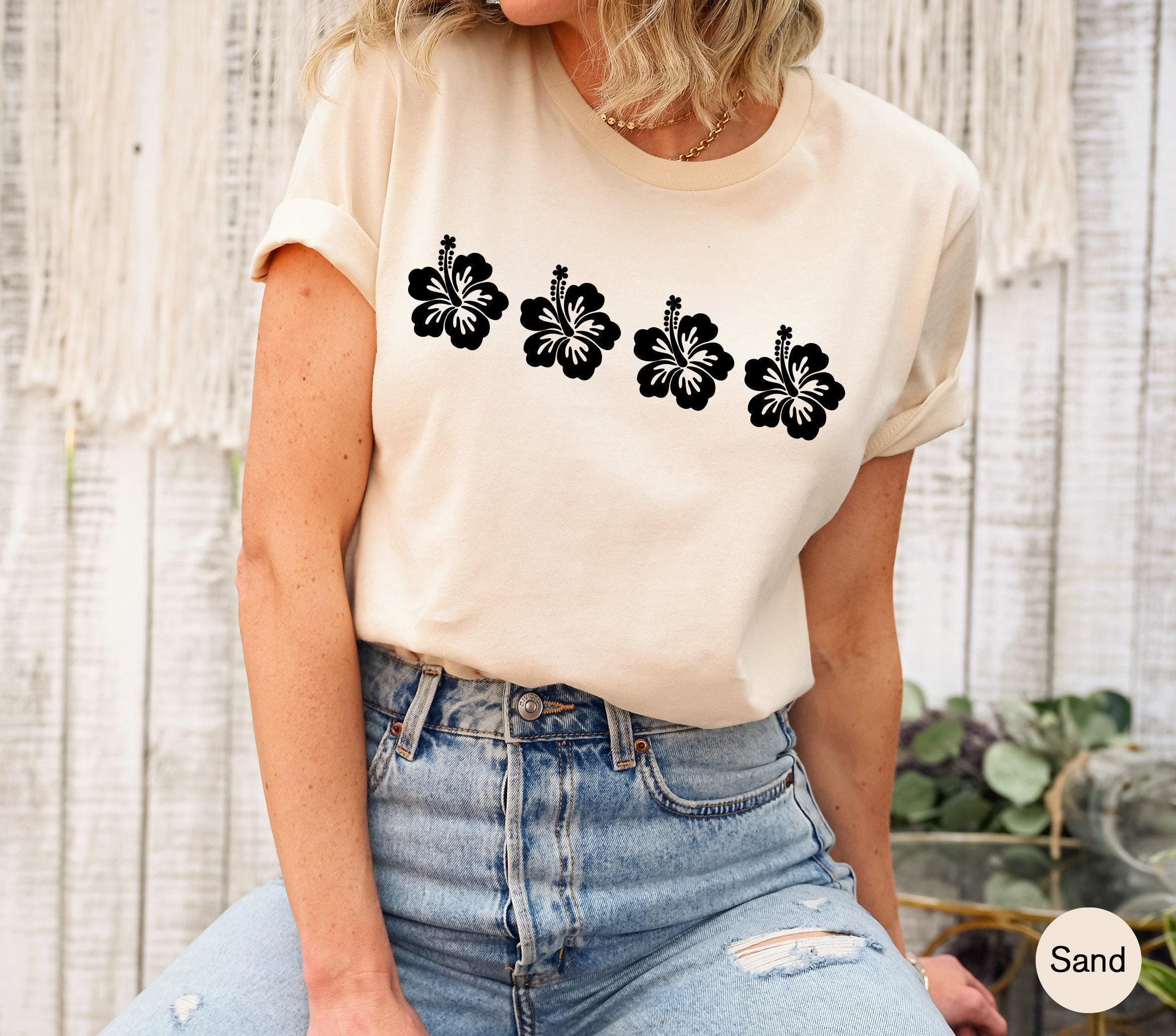 Mahagua Flower Shirt, Women's Preppy Sweatshirt, Aesthetic Hoodie, Trendy Hoodie For Teens, Cute Flowery Shirt, Gift For Plant Lady