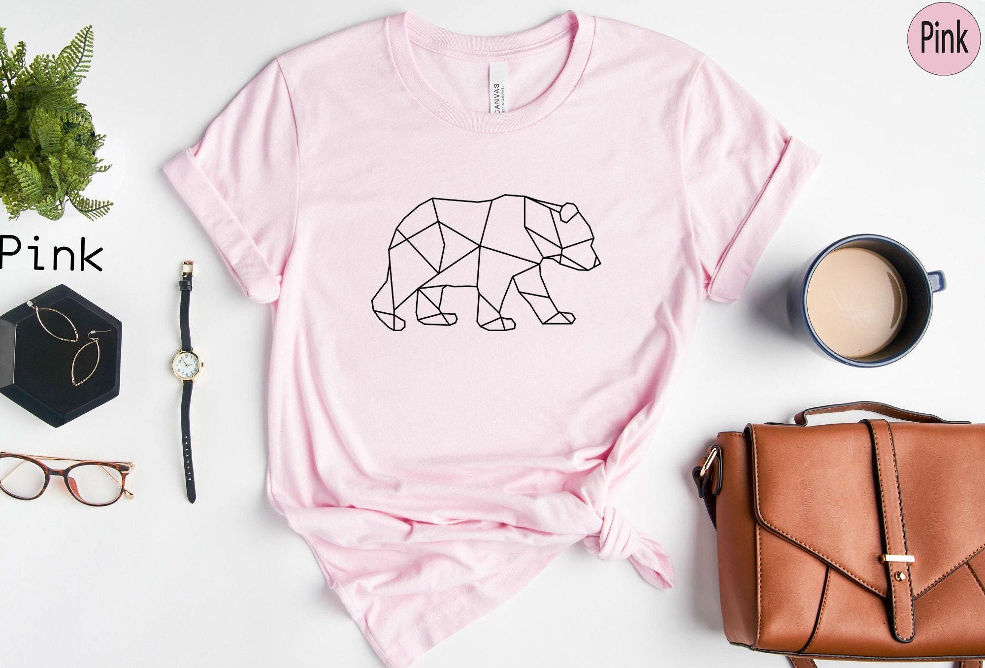 Bear Shirt, Line Art Shirt, Grizzly Bear Shirt, Animals Lover Shirt, Mama Bear Shirt, Gifts For Women, Mama Shirt, Mom B